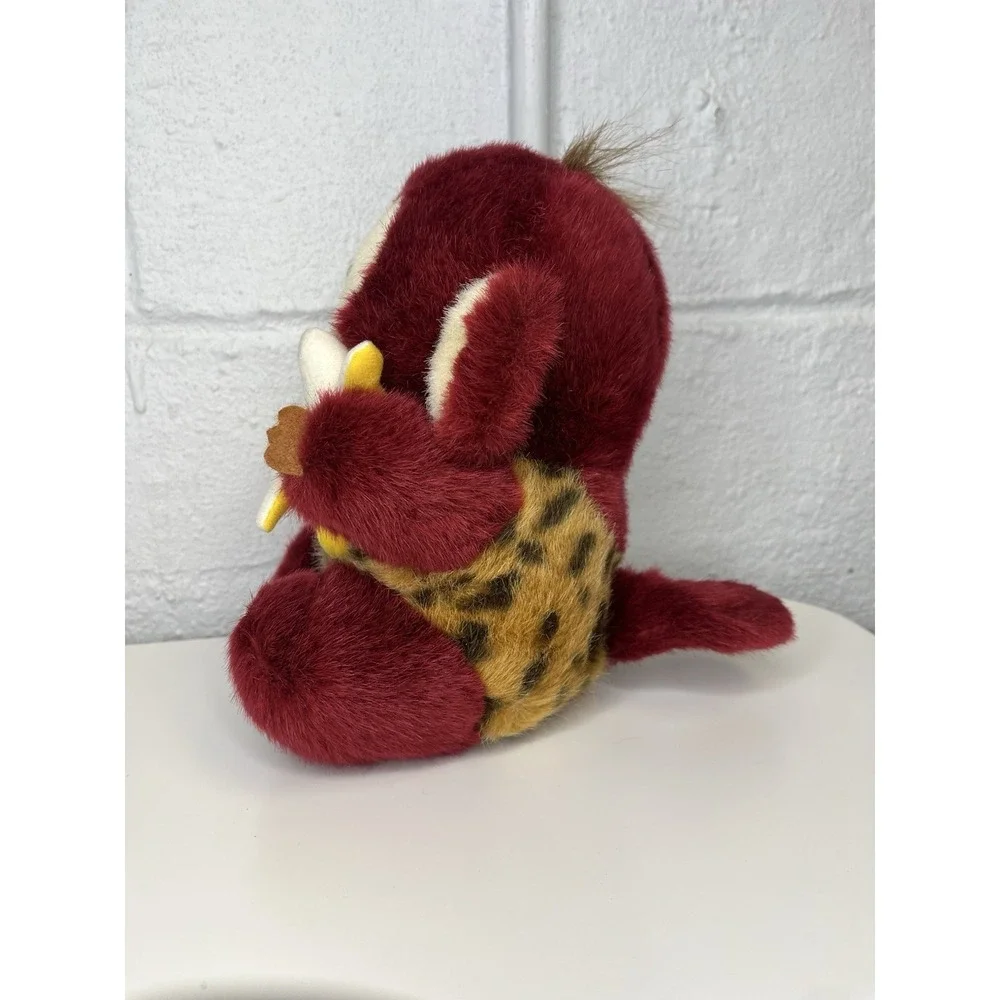 NWT Banana Chitan Sekiguchi Monchhichi Monkey Plush Dark‎ Red Burgundy 1991